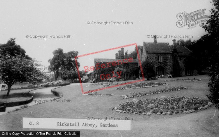 Photo of Kirkstall Abbey, The Gardens c.1955