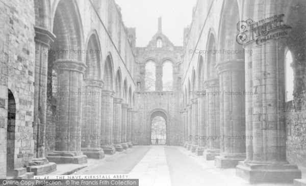 Photo of Kirkstall Abbey, The Nave c.1955