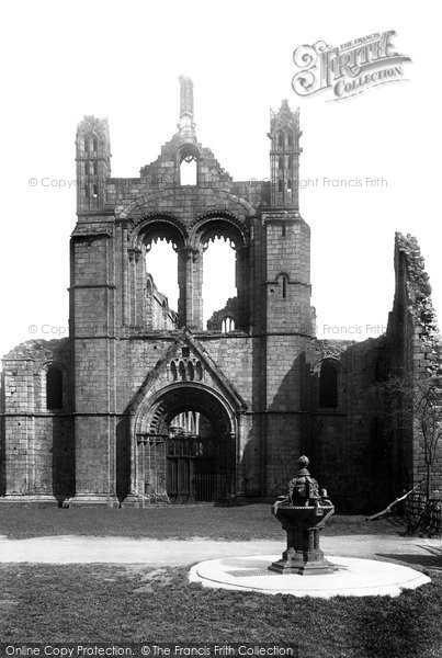 Photo of Kirkstall Abbey, West Front 1891