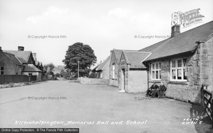 Photo of Kirkwhelpington, Memorial Hall And School c.1955