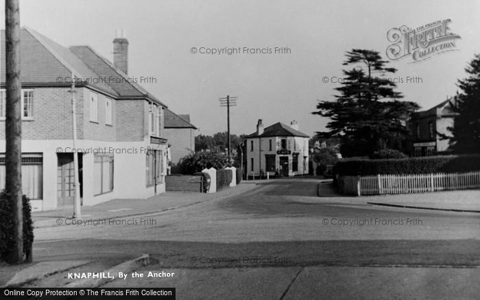 Photo of Knaphill, By The Anchor c.1955