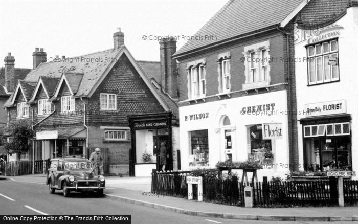 Photo of Knaphill, Wilson's Chemist Shop, High Street c.1965