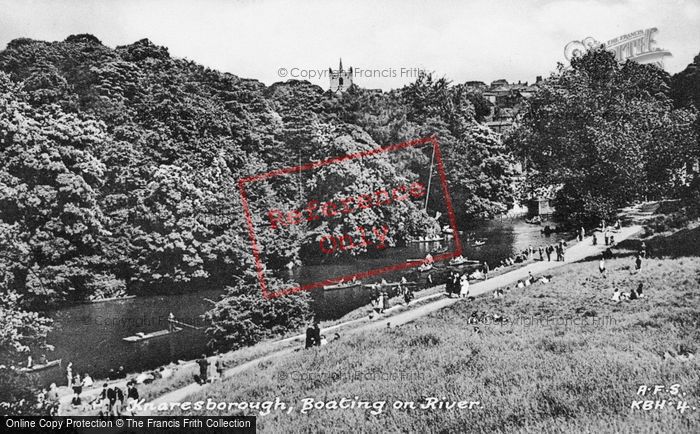 Photo of Knaresborough, Boating On The River c.1950