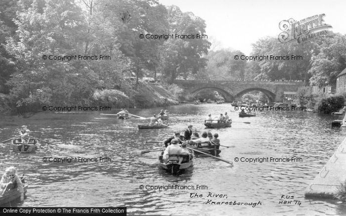 Photo of Knaresborough, Boating On The River Nidd c.1960