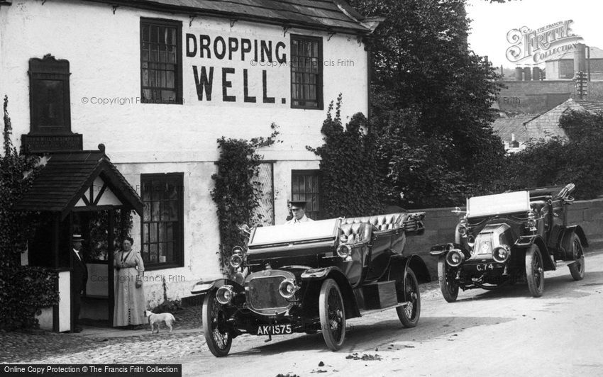 Knaresborough, Cars, the Mother Shipton Inn 1914