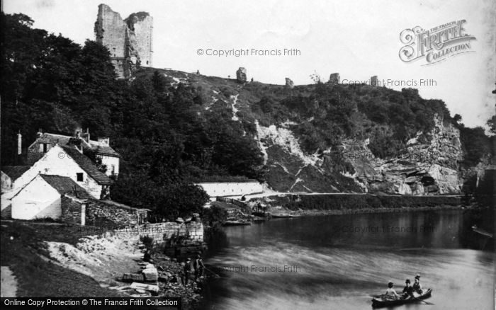 Photo of Knaresborough, Castle Hill And The River Nidd c.1873
