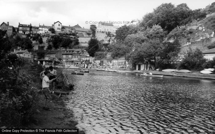 Photo of Knaresborough, Fishing In The River Nidd c.1965