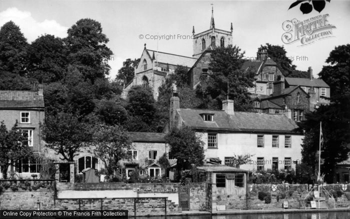 Photo of Knaresborough, Parish Church From The Nidd c.1960