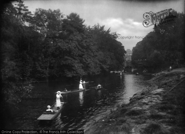 Photo of Knaresborough, Punting On The River Nidd 1921