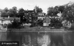 River Nidd And St John's Church c.1965, Knaresborough