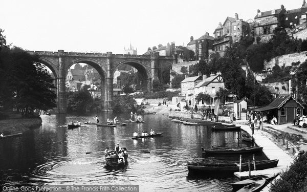 Photo of Knaresborough, River Nidd And The Viaduct 1921