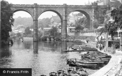 River Nidd And The Viaduct c.1950, Knaresborough