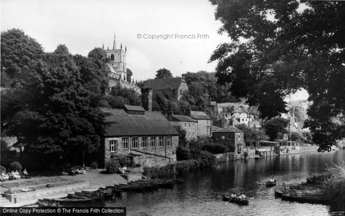 Photo of Knaresborough, River Nidd c.1960