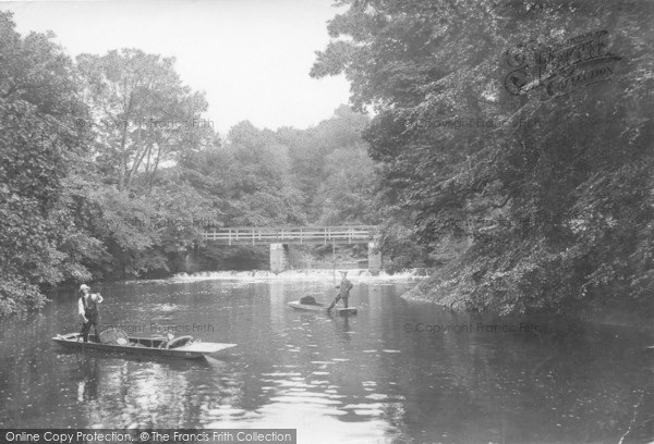Photo of Knaresborough, River Nidd, Punting By The Rapids 1914