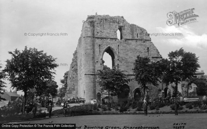 Photo of Knaresborough, The Castle And Bowling Green 1924