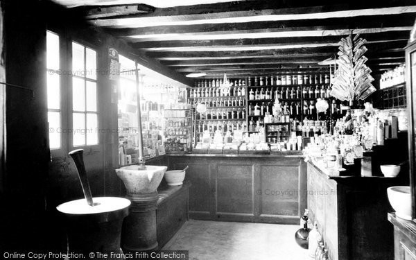 Photo of Knaresborough, The Old Chemist Shop, Interior 1914