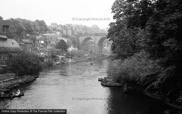 Photo of Knaresborough, The River Nidd And Viaduct 1952