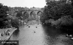 The River Nidd And Viaduct c.1952, Knaresborough