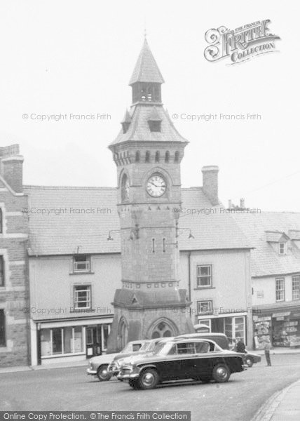 Photo of Knighton, Clock Tower c.1960