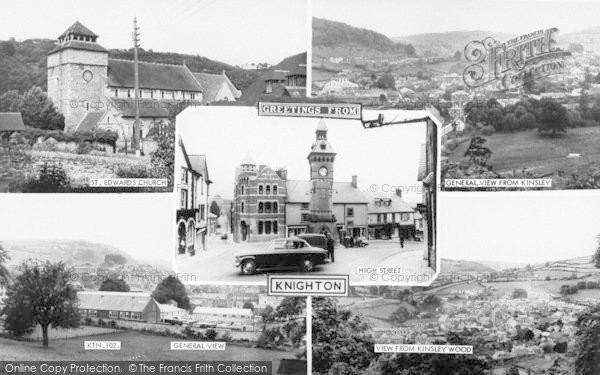Photo of Knighton, Composite c.1960