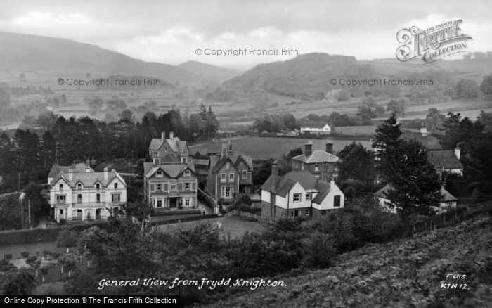Photo of Knighton, General View From Frydd c.1955