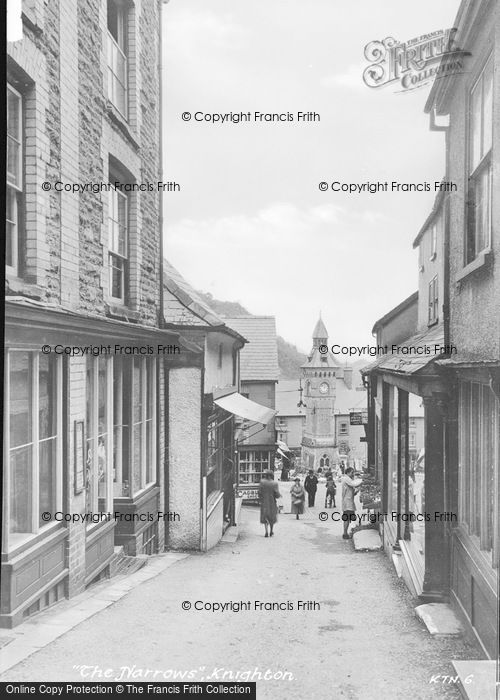 Photo of Knighton, The Narrows c.1955