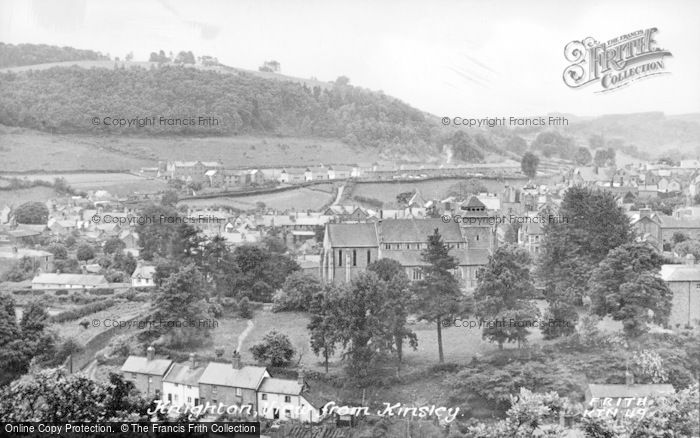 Photo of Knighton, View From Kinsley c.1955