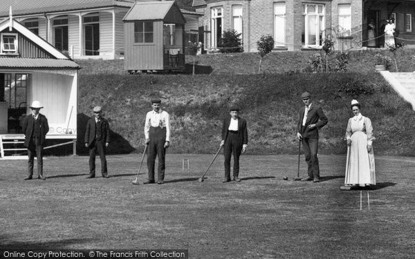 Photo of Knightwick, Playing Croquet, Sanatorium 1906