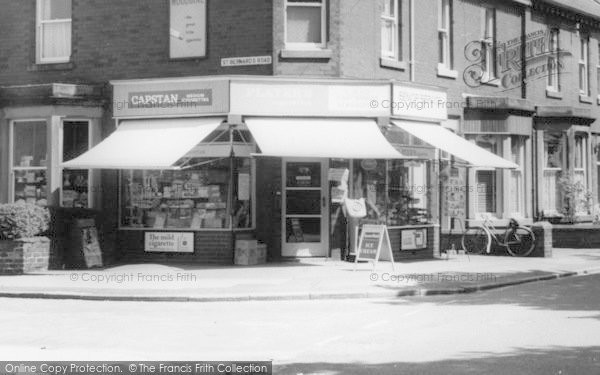 Photo of Knott End On Sea, E J And D Cartwrights Newsagents c.1965