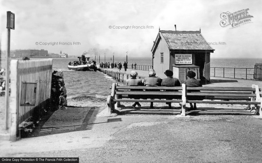 Knott End-on-Sea, the Ferry and Slipway c1950