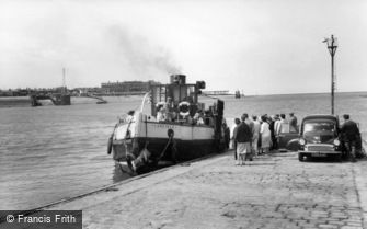 Knott End-on-Sea, the Ferry 'Lunevale' c1960