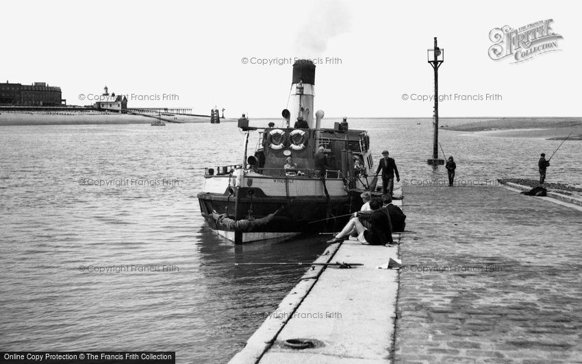 Knott End-on-Sea, the Ferry 'Wyresdale' c1955