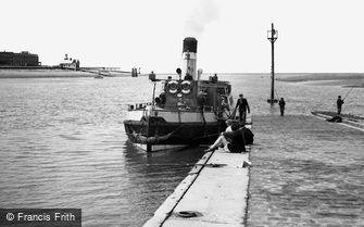 Knott End-on-Sea, the Ferry 'Wyresdale' c1955