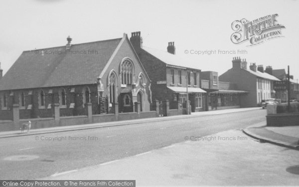 Photo of Knott End On Sea, The Post Office And Methodist Church c.1960