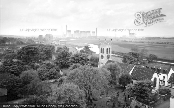 Photo of Knottingley, St Botolph's Church And Power Station c.1965