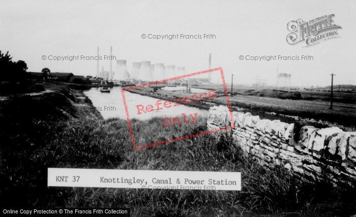 Photo of Knottingley, The Canal And Power Station c.1965