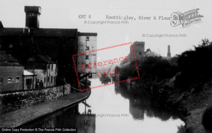 Photo of Knottingley, The River And Flour Mill c.1950