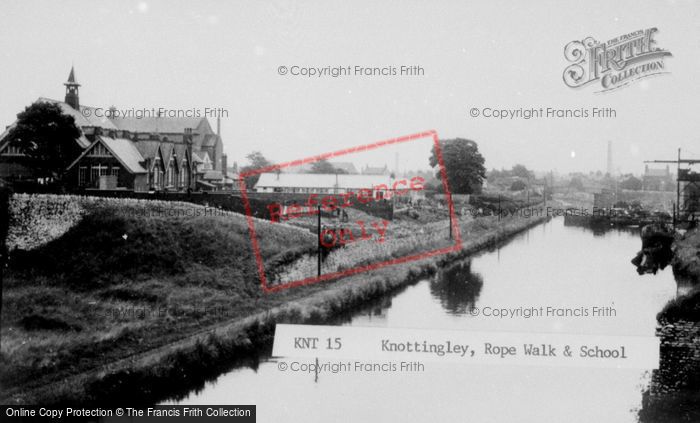 Photo of Knottingley, The Rope Walk And School c.1955