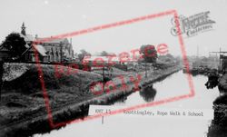 The Rope Walk And School c.1955, Knottingley