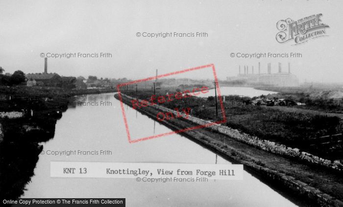 Photo of Knottingley, The View From Forge Hill c.1950