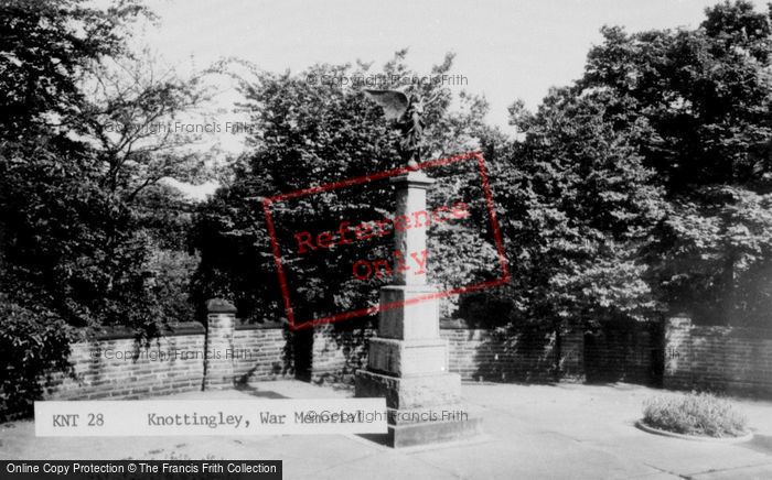 Photo of Knottingley, The War Memorial c.1960