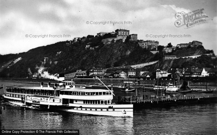 Photo of Koblenz, View Of The Ehrenbreitstein c.1930