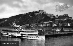 View Of The Ehrenbreitstein c.1930, Koblenz