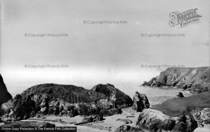 Photo of Kynance Cove, Asparagus Island And Beach c.1930