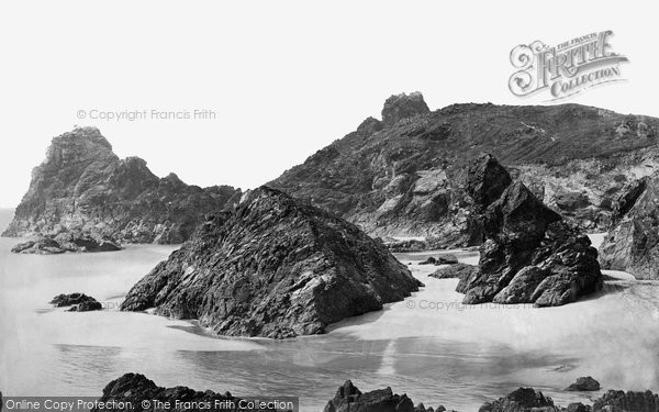 Photo of Kynance Cove, Bishop's Rock And Gull Rock c.1876