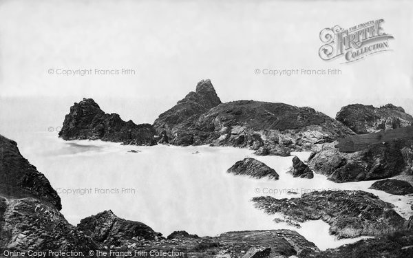 Photo of Kynance Cove, Bishop's Rock From Asparagus Island c.1876