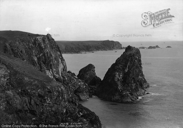 Photo of Kynance Cove, Lion Rock And Old Lizard 1895