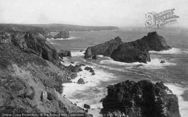 Photo of Kynance Cove, Old Lizard In Distance 1890