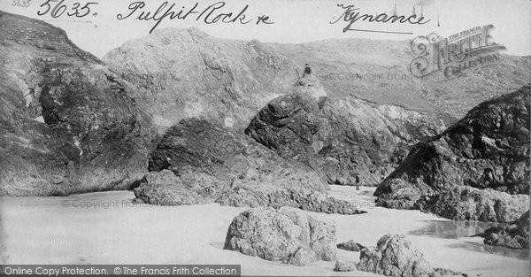 Photo of Kynance Cove, Pulpit Rock c.1871