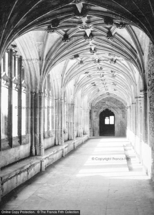 Photo of Lacock, Abbey Cloister c.1950